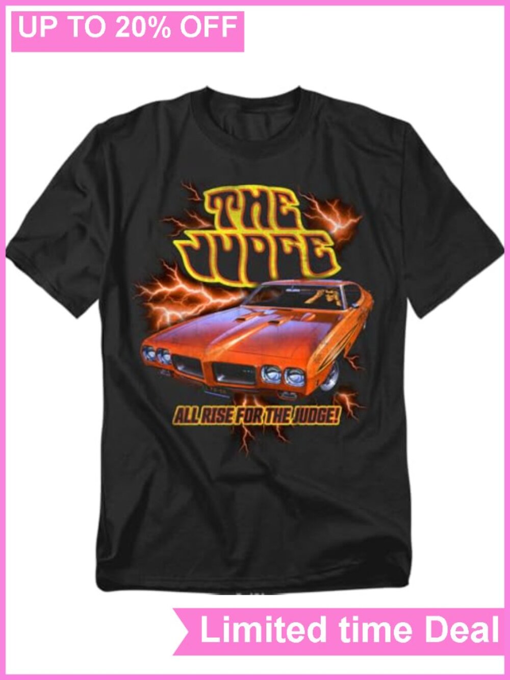 Pontiac The Judge Band Graphic T-Shirt Unisex Cotton Crew Neck